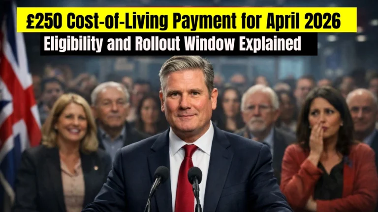 £250 Cost-of-Living Payment for April 2026