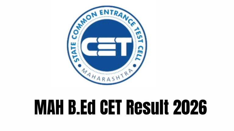 MAH B.Ed CET Result 2026