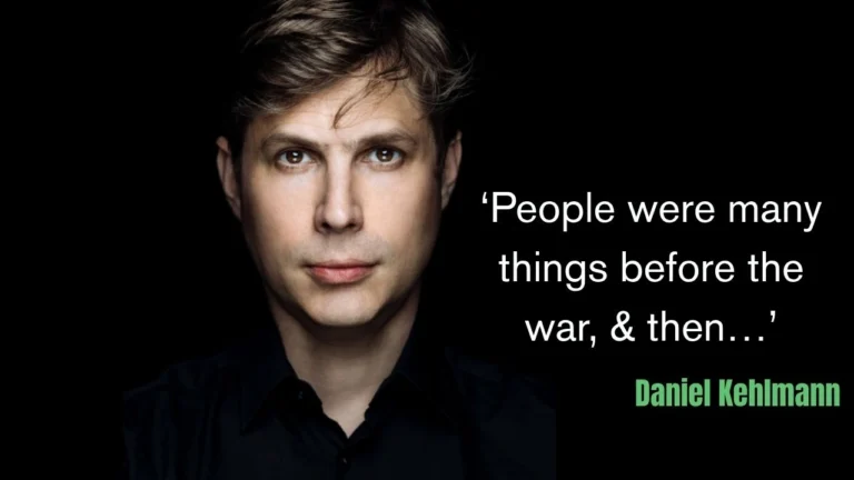 Quote of the day by International Booker 2026 nominee Daniel Kehlmann