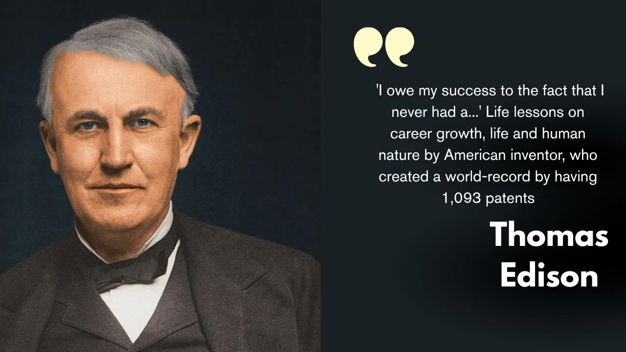 Quote of the day by Thomas Edison