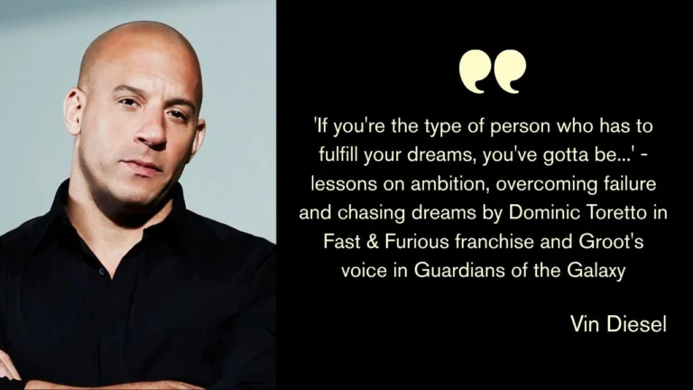 Quote of the day by Vin Diesel